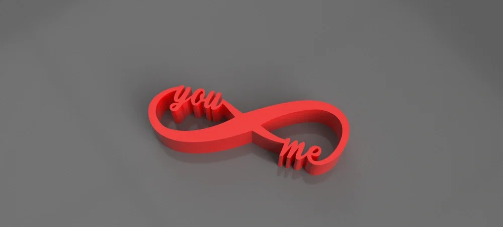 Mô hình in 3D nghệ thuật You and Me - Biểu tượng tình yêu vĩnh cửu - Image 2