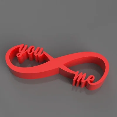 Mô hình in 3D nghệ thuật You and Me - Biểu tượng tình yêu vĩnh cửu