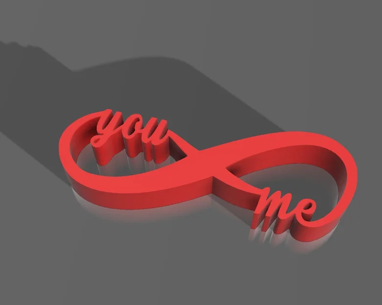 Mô hình in 3D nghệ thuật You and Me - Biểu tượng tình yêu vĩnh cửu - Image 3