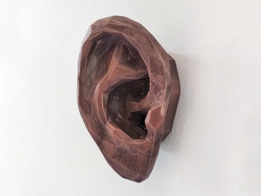 Trang trí tường & móc treo hình tai Low Poly - Image 2