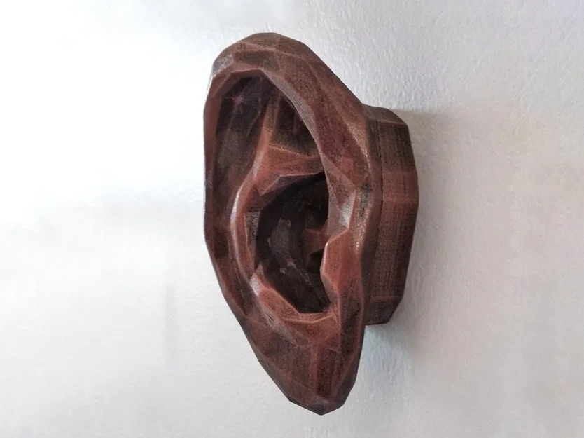 Trang trí tường & móc treo hình tai Low Poly - Image 5