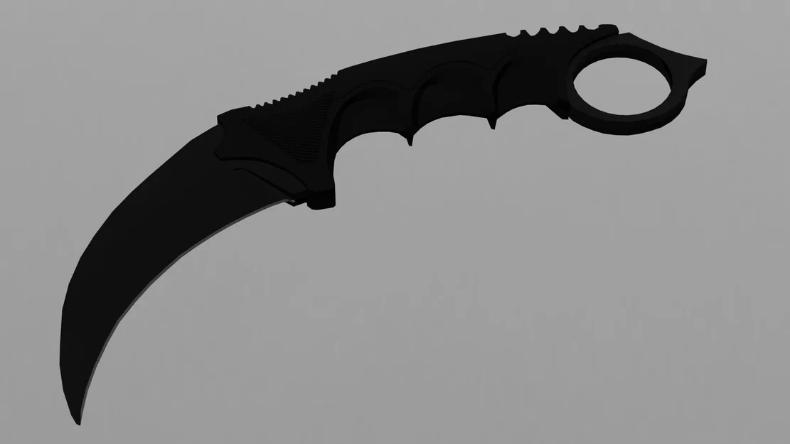 Mô hình dao Karambit in 3D - Phụ kiện trưng bày độc đáo - Image 1