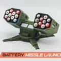 Bệ phóng tên lửa pin – AAA & AA – xoay 360° - Thumbnail 1