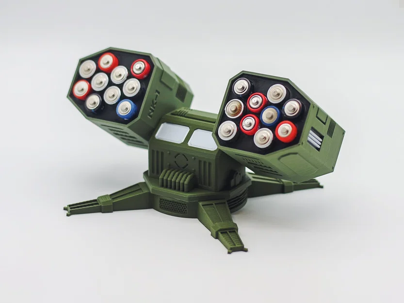 Bệ phóng tên lửa pin – AAA & AA – xoay 360° - Image 4