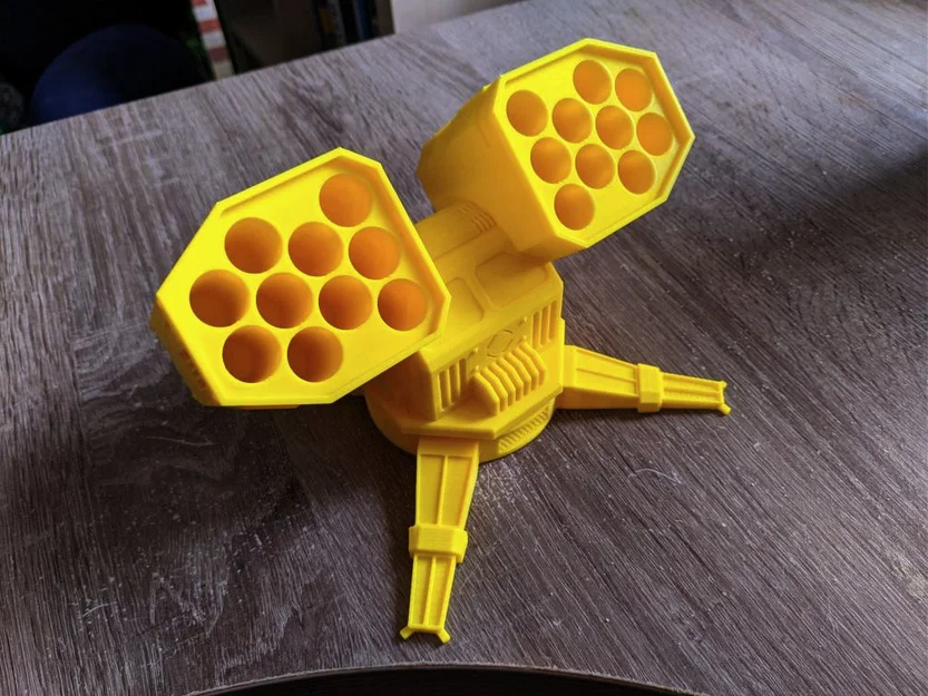 Bệ phóng tên lửa pin AA Print-in-Place (Single Piece) - Image 1