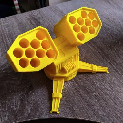 Bệ phóng tên lửa pin AA Print-in-Place (Single Piece)
