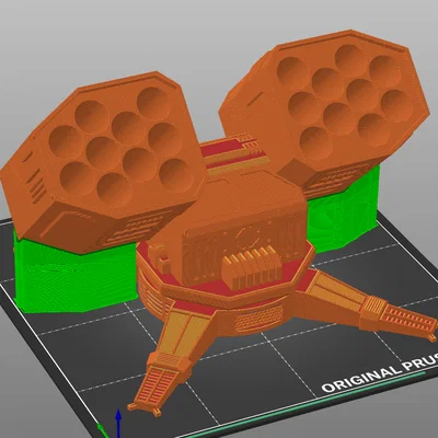 Bệ phóng tên lửa pin AA Print-in-Place (Single Piece)