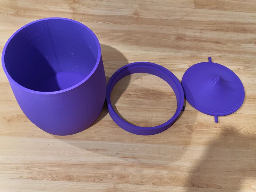 Thùng rác có nắp tự cân bằng tự đóng - Image 2