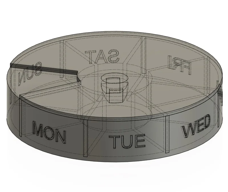 Hộp đựng thuốc du lịch 7 ngày (7 Day Travel Pill Box)