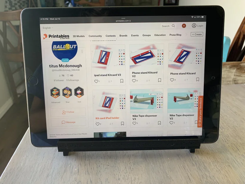 Giá đỡ iPad dạng Kit Card - Thiết kế thông minh, dễ dàng tháo lắp - Image 3