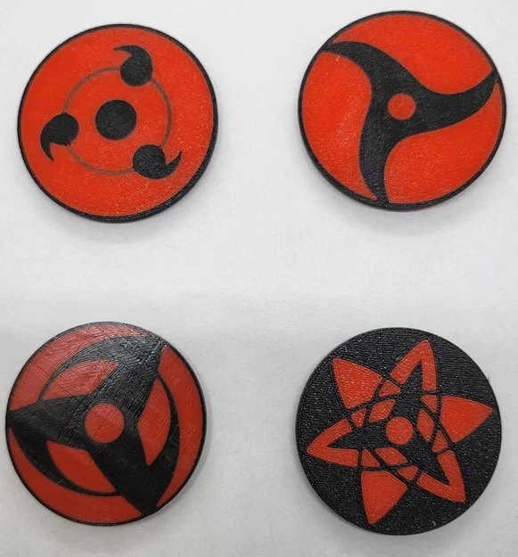 Mắt Sharingan - Nam châm/Lót ly (Magnets/Coasters) - Image 1