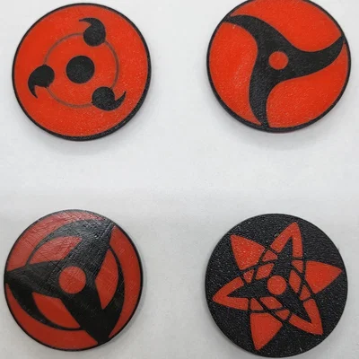Mắt Sharingan - Nam châm/Lót ly (Magnets/Coasters)