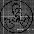 Mô hình tranh treo tường Homer Simpson in 3D độc đáo - Thumbnail 1