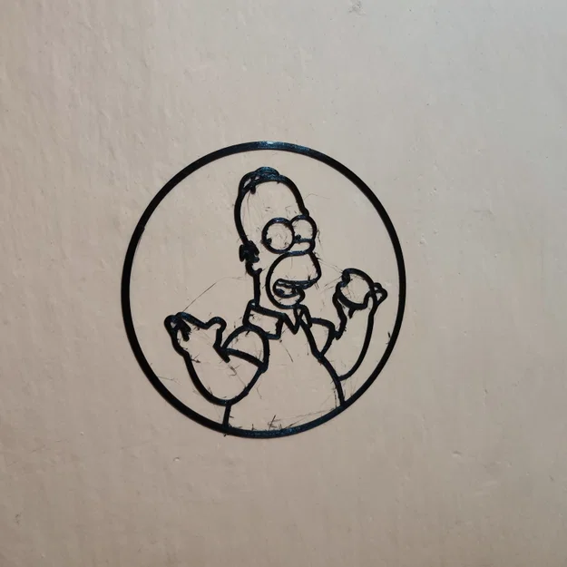 Mô hình tranh treo tường Homer Simpson in 3D độc đáo - Image 2