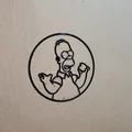 Mô hình tranh treo tường Homer Simpson in 3D độc đáo - Thumbnail 2
