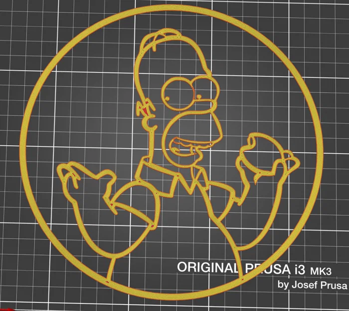 Mô hình tranh treo tường Homer Simpson in 3D độc đáo - Image 3