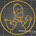 Mô hình tranh treo tường Homer Simpson in 3D độc đáo - Thumbnail 3