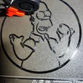 Mô hình tranh treo tường Homer Simpson in 3D độc đáo - Thumbnail 4