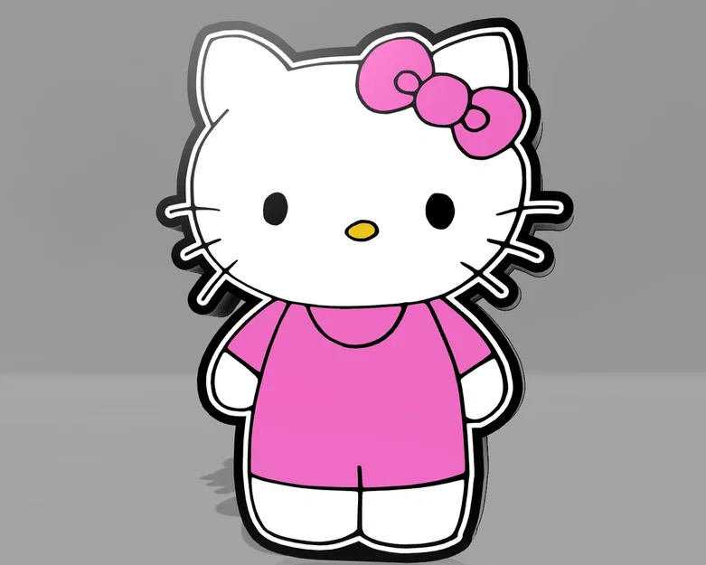 Đèn LED Lightbox Hello Kitty (Hello Kitty Lightbox LED Lamp) - Image 1