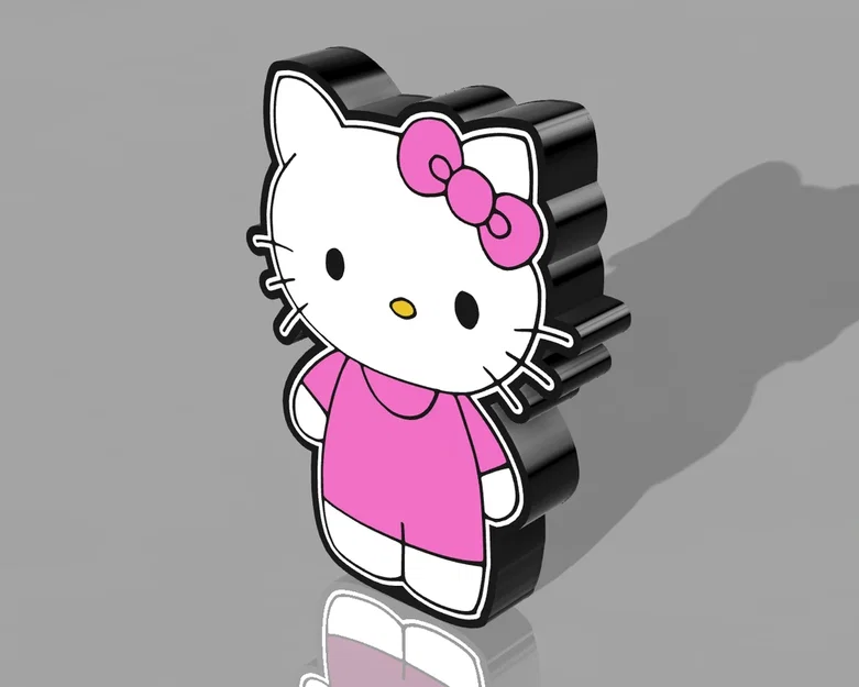 Đèn LED Lightbox Hello Kitty (Hello Kitty Lightbox LED Lamp) - Image 4