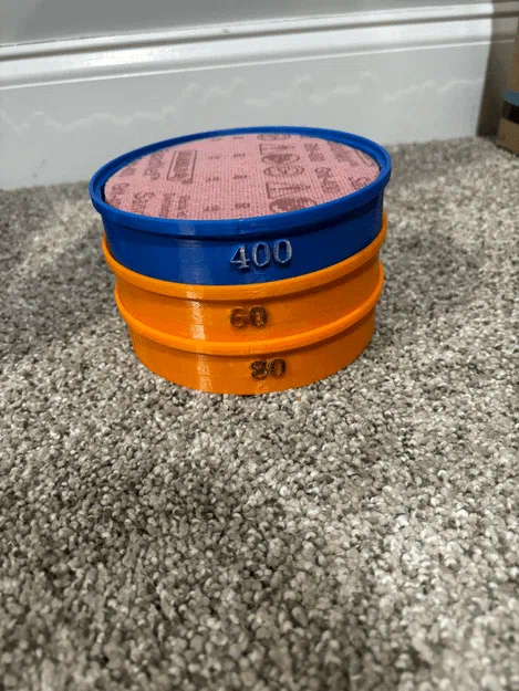 Khay đựng giấy nhám đĩa 5 inch in 3D tiện lợi - Image 1