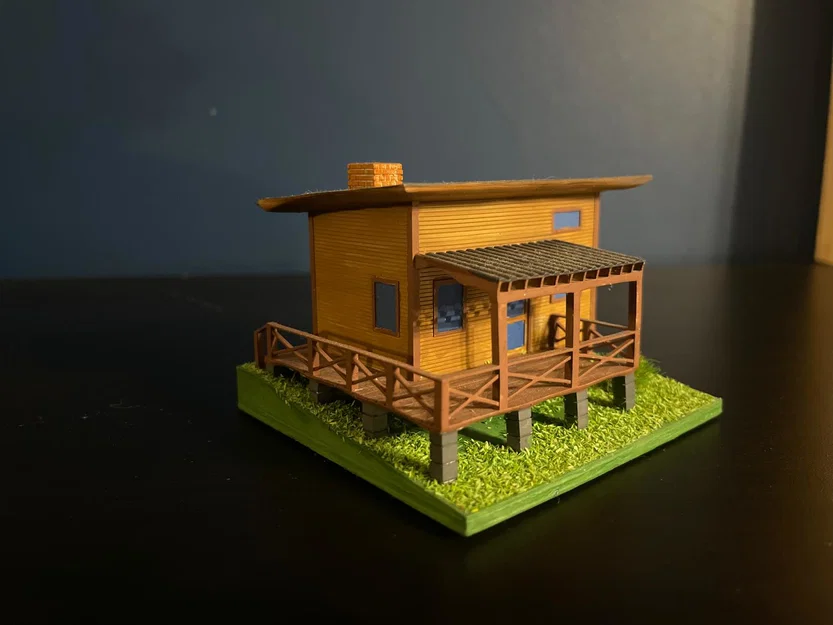 Mô hình Camping House xinh xắn cho sa bàn kiến trúc và tabletop - Image 1
