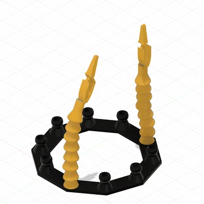 Bộ kẹp giữ đồ Helping Hands linh hoạt in 3D cho công việc hàn mạch