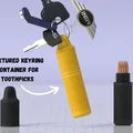 Hộp đựng tăm xỉa răng mini móc khóa (Portable Keychain Container for Toothpicks) - Thumbnail 1