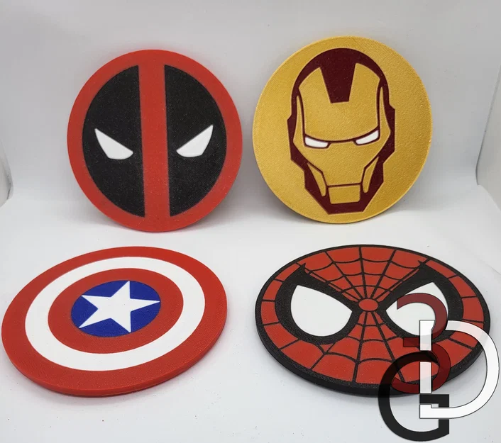 Nam châm/Coaster chủ đề Marvel (Bộ 1) - Image 2