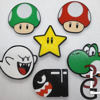 Nam châm nhân vật chủ đề Mario