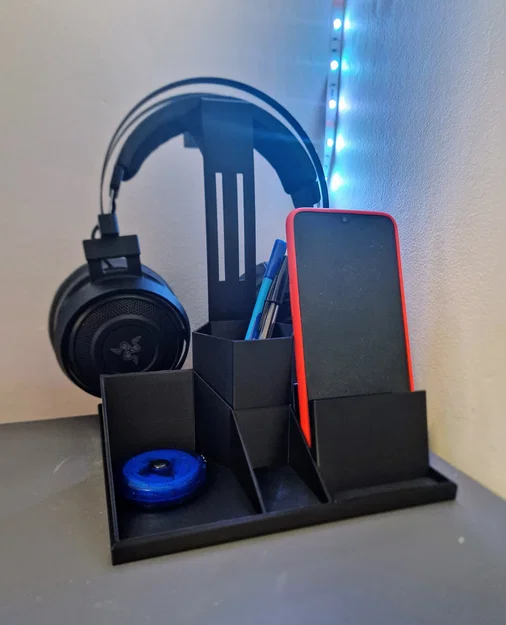 Giá treo tai nghe kèm ngăn chứa (Headphone Stand with storage) - Image 1