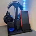 Giá treo tai nghe kèm ngăn chứa (Headphone Stand with storage) - Thumbnail 1