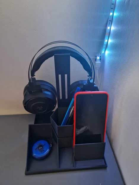 Giá treo tai nghe kèm ngăn chứa (Headphone Stand with storage) - Image 5