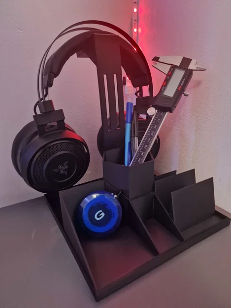 Giá treo tai nghe kèm ngăn chứa (Headphone Stand with storage) - Image 6