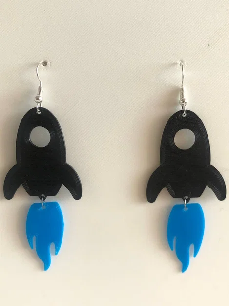 Bông tai Tàu Vũ Trụ (EARRING SPACESHIP NAVE ESPACIAL PENDANT) - Image 1