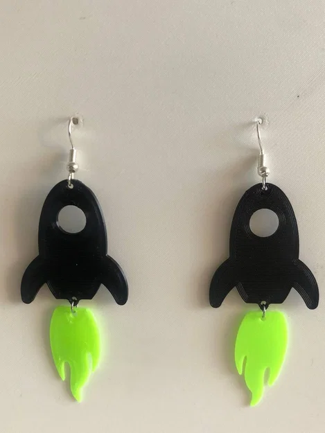 Bông tai Tàu Vũ Trụ (EARRING SPACESHIP NAVE ESPACIAL PENDANT) - Image 2