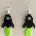 Bông tai Tàu Vũ Trụ (EARRING SPACESHIP NAVE ESPACIAL PENDANT) - Thumbnail 2