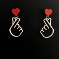 Bông tai K-pop Korean Love (pendientes aros) – Earring K-pop korean love pendientes aros - Thumbnail 2