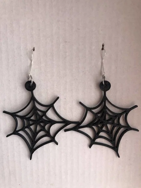Móc khóa/khuyên tai mạng nhện (Earring pendant spiderweb aro keychain) - Image 1