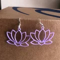Bông Tai Mặt Dây Chuyền Hoa Sen (Earring Lotus Flower Pendant) - Thumbnail 1