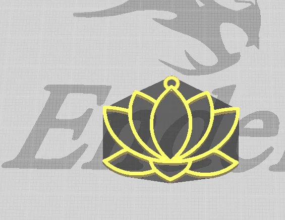 Bông Tai Mặt Dây Chuyền Hoa Sen (Earring Lotus Flower Pendant) - Image 2