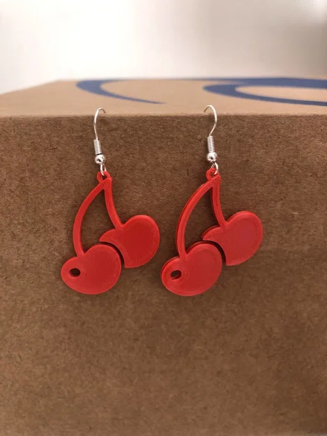 Bông tai mặt dây Cherry (Earrings pendant Cherry) - Image 1
