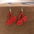 Bông tai mặt dây Cherry (Earrings pendant Cherry) - Thumbnail 1