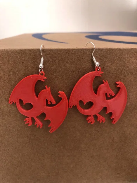 Mặt dây chuyền rồng dạng bông tai (Earring Dragon pendant) - Image 1