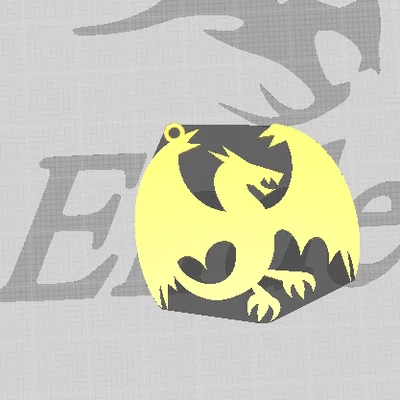 Mặt dây chuyền rồng dạng bông tai (Earring Dragon pendant)