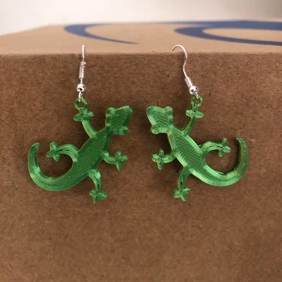 Bông tai/pendant hình thằn lằn iguana