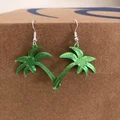 Bông tai mặt dây cây dừa (Earring palm tree pendant) - Thumbnail 1