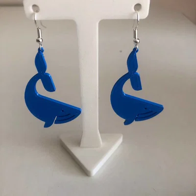 Bông tai/Mặt dây chuyền Cá voi (Ballena) - EARRING PENDANT WHALE BALLENA