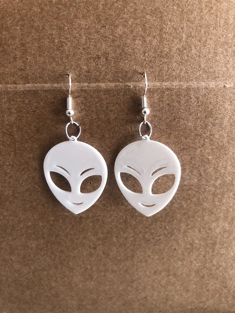 Bông tai/Mặt dây chuyền mặt Alien - Image 1