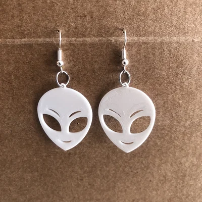 Bông tai/Mặt dây chuyền mặt Alien